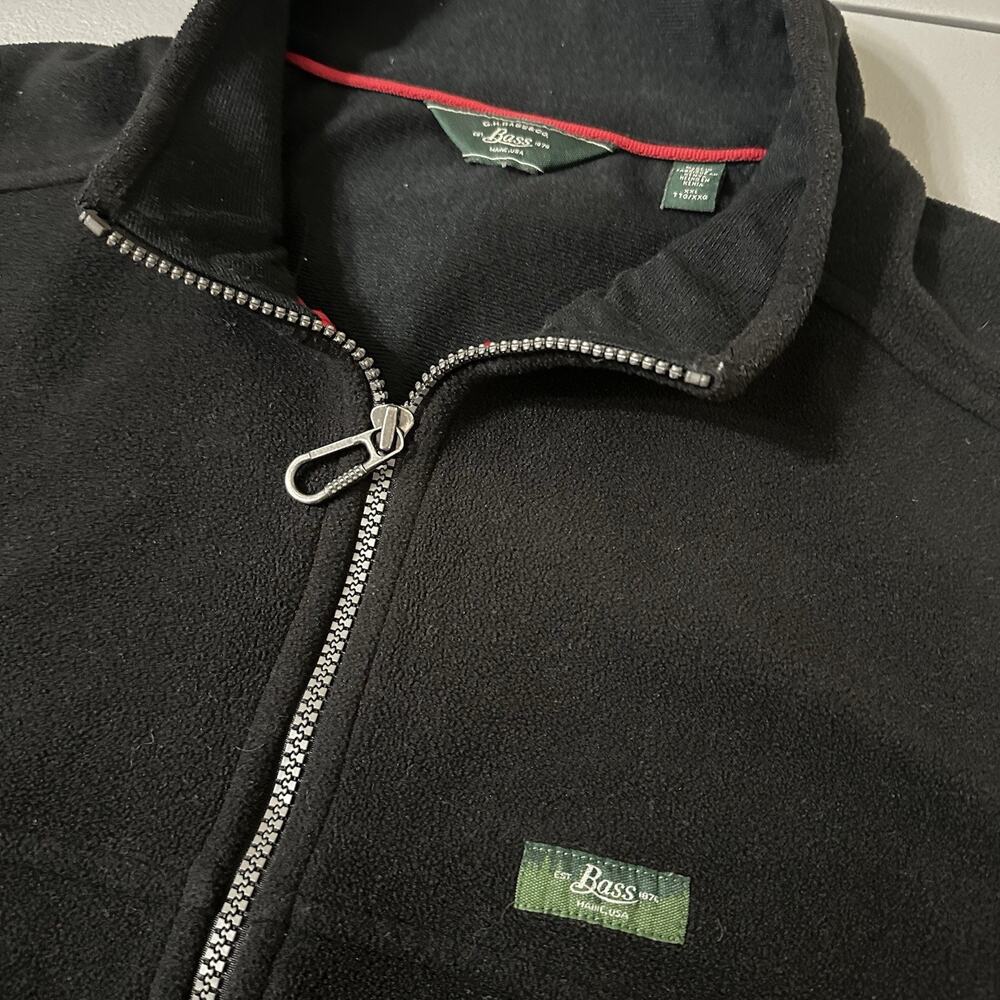 GH Bass Men’s Black Fleece Vest XXL